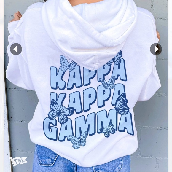 Kappa kappa gamma butterfly hoodie - Picture 2 of 2